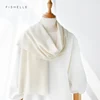 white wool scarves women winter knitted scarf adults thin warm short scarves adults solid color 4
