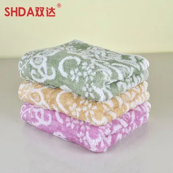 

Shda Double Amount to Zero Twist Bamboo Fabric Disordered Flowers CHILD'S Towel Yarn-dyed Jacquard 2550 Pure Cotton Children Fac