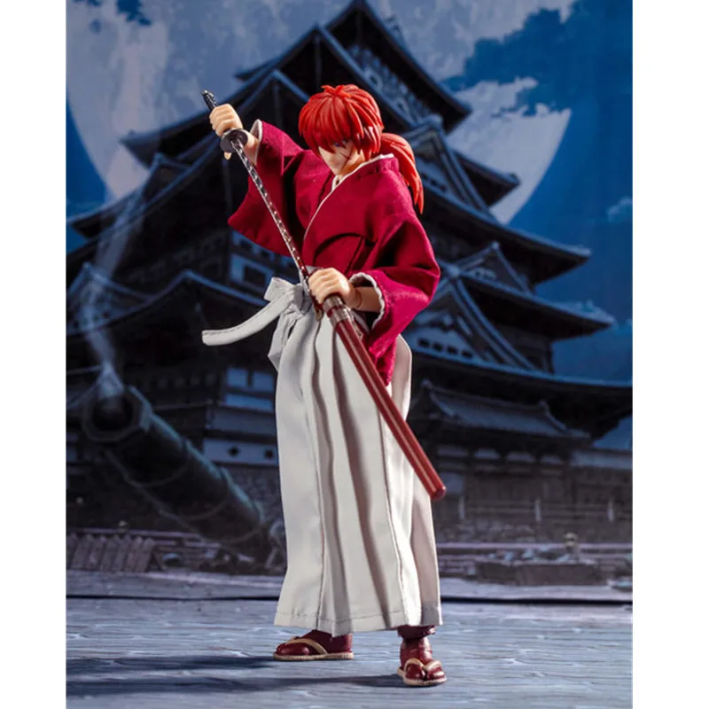 Модель фанатов в наличии DASIN аниме Rurouni Kenshin HIMURA KENSHIN ПВХ фигурка GT Модель игрушки A258