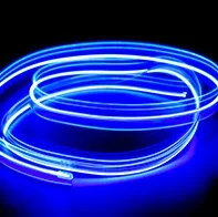 EURS 12 В 5 м освещение салона автомобиля DIY Авто Светодиодная лента EL гибкий неоновый светильник синий белый красный провод веревка USB атмосферная лампа 24 В - Испускаемый цвет: blue