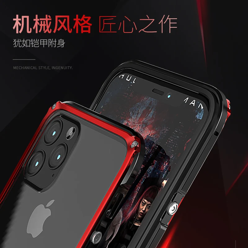 Роскошный металлический бампер для iPhone 7 чехол из прозрачного поликарбоната с