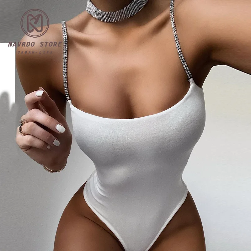 

Toplook shiny bodysuit straps patchwork sleeveless bodycon sexy summer women swimwear outfits clothes party club body 2020 women