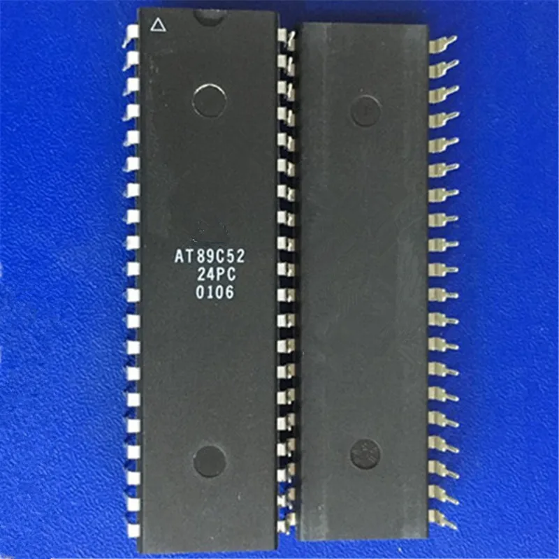 2PCS IC AT89C52-24PC AT89C52-24PI DIP-40 ATMEL NEW GOOD QUALITY