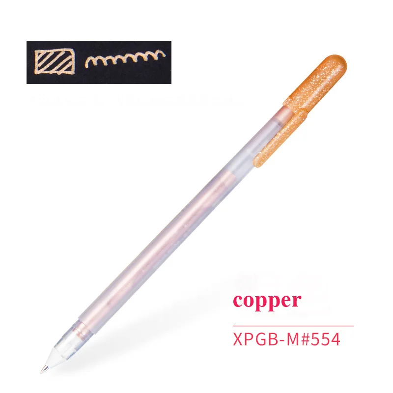 Copper SAKURA XPGB изюминка ручка для рисования художественные маркеры акварельные комиксы ручная роспись красочная живопись маркер для выделения текста рисования канцелярские принадлежности - Цвет: Copper