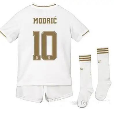 Real Madrides/детская трикотажная одежда,, Real Madrides, Детский комплект, носки Футбольная Футболка, домашняя одежда, 3RD Hazard, 19, 20, Детская Футбольная форма, dhl - Color: kids18