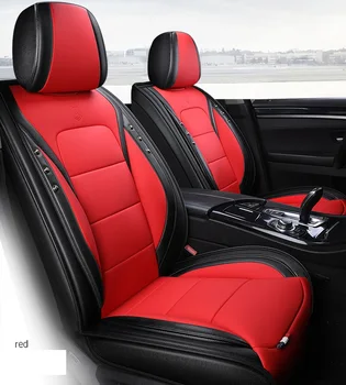 

Autocovers Car Seat Covers For Sudan SUV Durable Leather Universal Five Seats Set Cushion Mats For 5 seat Seater car Fashion 04