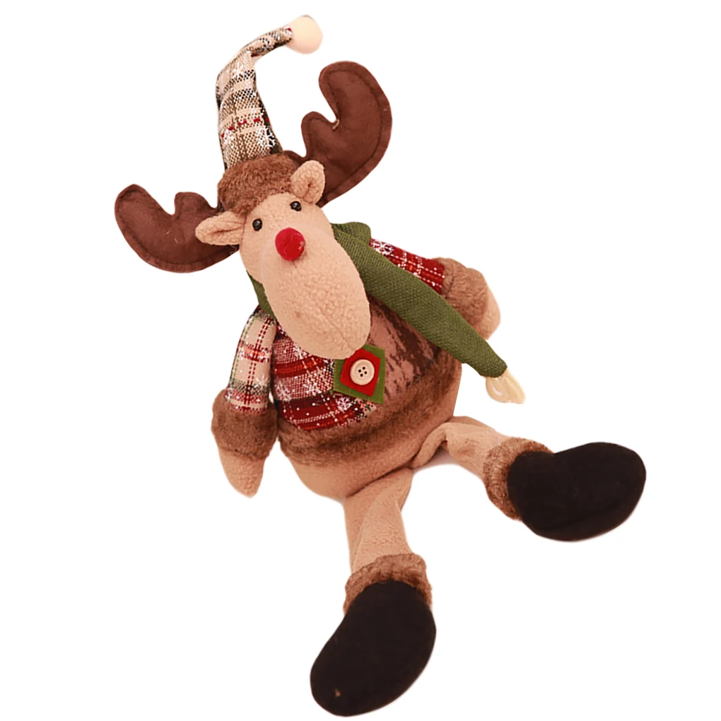 НОВАЯ РОЖДЕСТВЕНСКАЯ ЕЛКА висячий Подарок Маленький Санта Снеговик олень игрушка-брелок Рождественские украшения длинная ножная кукла Kerst Decoratie