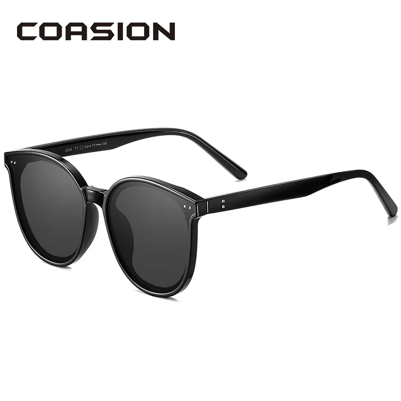 COASION роскошные большие круглые солнцезащитные очки женские поляризационные