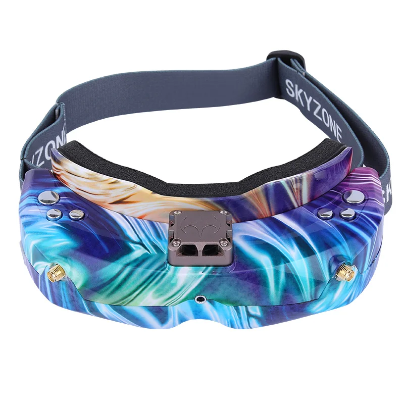 SKYZONE SKY02X 5,8 ГГц 48CH разнообразие FPV очки Поддержка 2D/3D HDMI головы отслеживания и вентилятор DVR фронтальная камера для RC гоночного дрона - Цвет: Wave