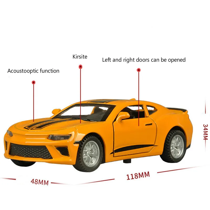 Hot wheels 1:36 Chevrolets Camaro Bumblebee украшения для автомобиля ретро автомобильный звук и