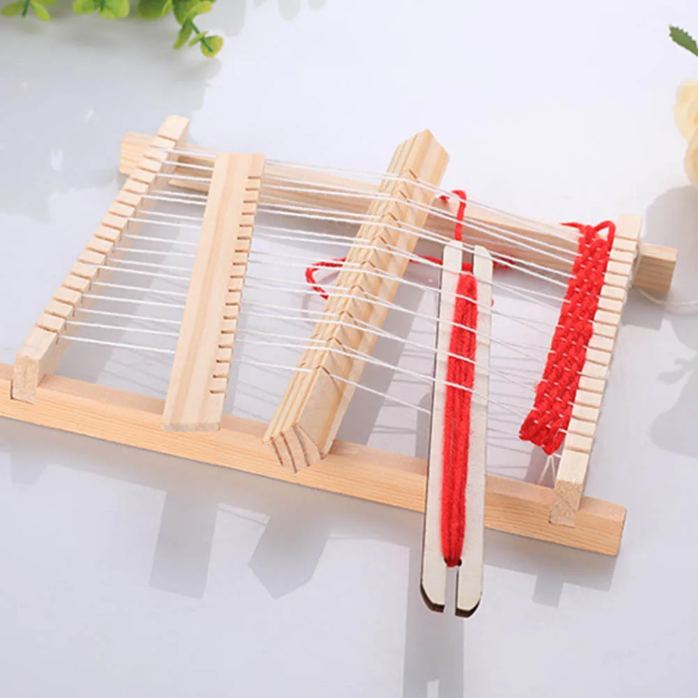Научный продукт модель ручной DIY домашний ткацкий станок ручного вязания детей обучающая игрушка