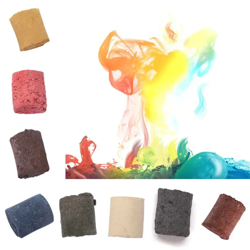 AJooED 5Pcs Smoke Cake Round Colorful Fog Effect Maker Stage Show Photography Film Background Filmmaking Photo Shooting Special Effect Props Photography Halloween Aid Toy Party Props Blue,5pcs