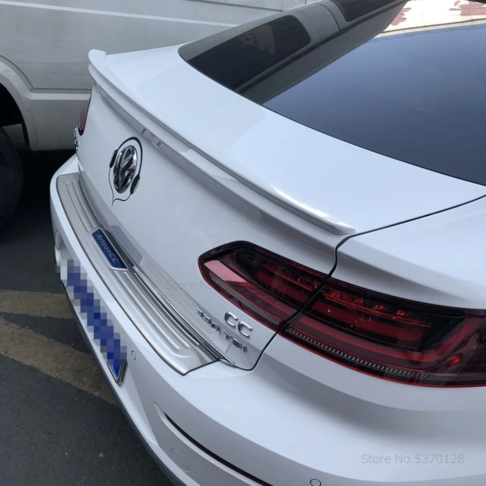 AITWATT подходит для Volkswagen Arteon CC, черный спойлер, высокое качество, АБС-пластик, заднее крыло, грунтовка, цветной спойлер для автомобиля, Стайлинг
