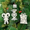 Merry Christmas Bell Crutch Snowflake Xmas Tree Pendant Christmas Decoration for Home Xmas Gifts Ornaments Navidad New Year 2022 3