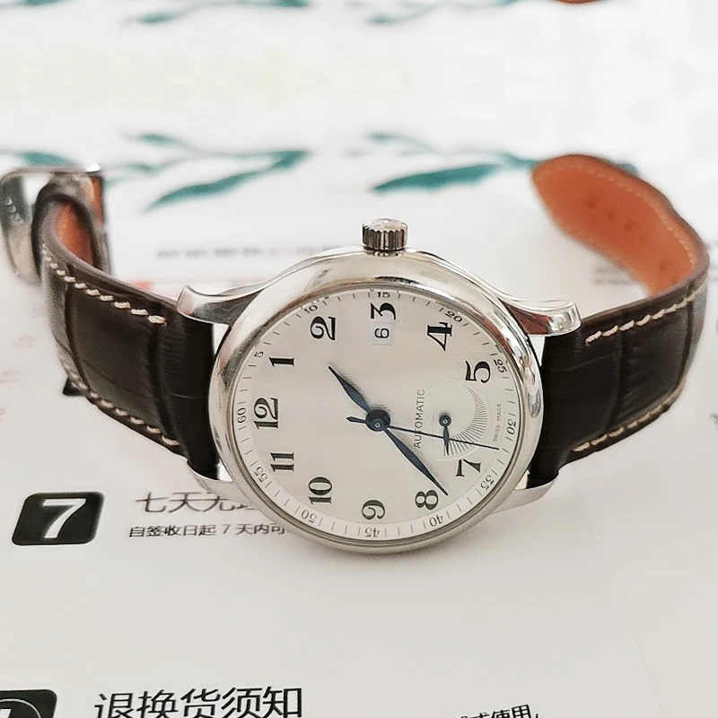 19 мм, 20 мм, 21 мм, сменный ремешок из телячьей кожи для часов Longines L2, L3, L4, ремешок из натуральной кожи для мужчин, черный, коричневый, инструменты