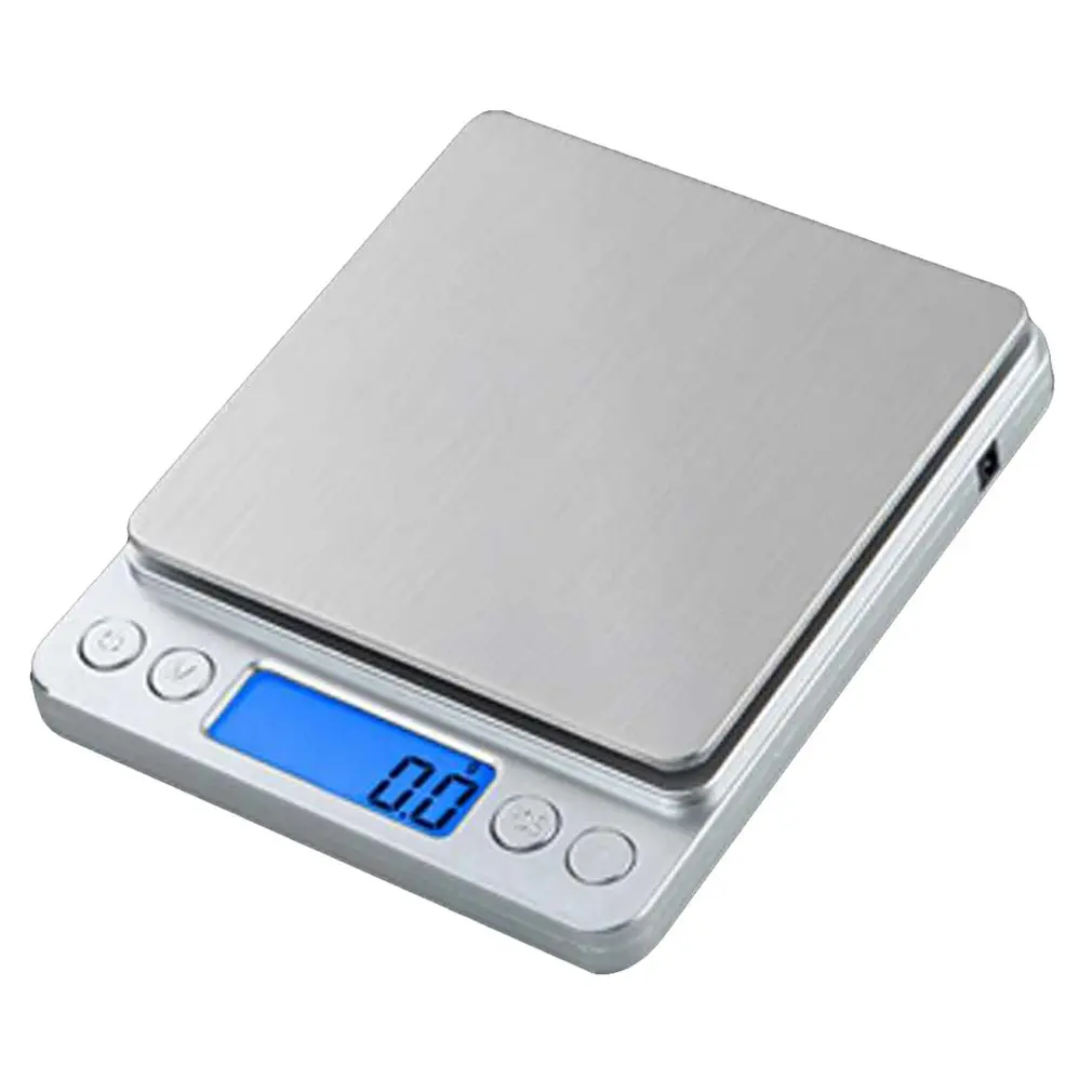 Высокоточные чайные электронные ювелирные весы, кухонные весы грамм 0.01G0.1G i2000, мини ювелирные весы - Цвет: 2000g-0.1g