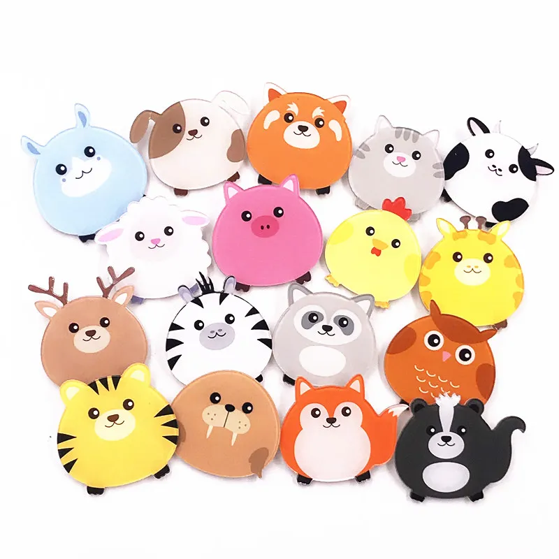 1PCS Cartoon Badge Acrylic Brooch Pig Dog Cat Fox Animal Pin For Decoration On Backpack Clothes Hat Kids Party Gifts | Дом и сад