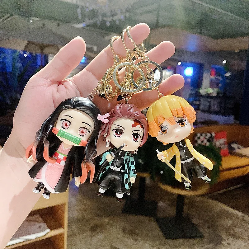 Экшн-фигурка истребителя демонов Kimetsu No Yaiba брелок кукла Школьный Рюкзак Подвеска