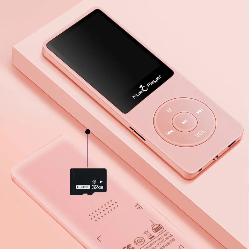 Mp3 плеер IQQ X02 ультратонкий со встроенной памятью 40 ГБ и динамиками с функцией