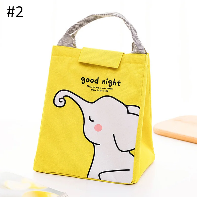 Портативный детский термоизоляционный для продуктов сумка мультяшная сумка для переноски для кормления водонепроницаемая сумка для бутылки термо детские сумки для еды и пикника - Цвет: 2