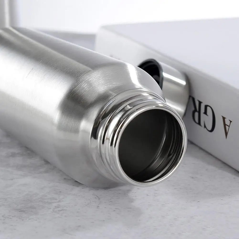 Water Bottle Stainless Steel Large Capacity Portable Sports Single Wall Kettle Outdoor Bicycle Sports Drinking 1000ML bicycle water bottle water bottle sports bottle