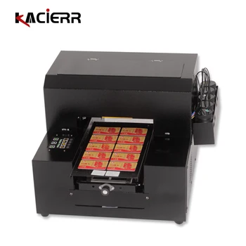 Kaufen EPSON L800/L805 Druckkopf UV LED-taste Halbautomatische 6-farbe A4 Uv-flachbettdrucker Schnell Trocknend Tinte HD Farbe