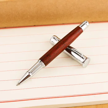 

High Quality Wood Luxury 0.5mm Rollerball Pen Ballpoint Pen Business Writing Signing Ball Pens Office School Supplies 03783