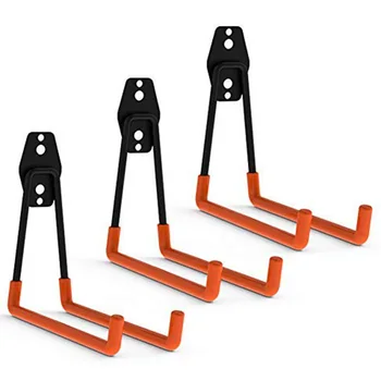 

Garage Storage Utility Double Hook, Heavy Duty Storage Tool, Long U-Shaped Hook (3 Pieces, 6.1 X 7.3 X 6.6 Inch)