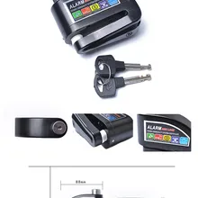 Охранная сигнализация Мотоцикл Скутер велосипед Противоугонный замок тормозной замок колеса дисковый тормоз водонепроницаемая защита