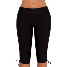 SAGACE/женские спортивные шорты для плавания с высокой талией, пляжные Капри с высокой талией, женские плавки