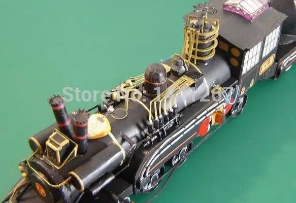 Movie Back To the Future Dr Barlett Train Sets Classic 3D Paper Model Railroader Paper Crafts Models Toys Children 3d paper model paper jigsaw puzzle