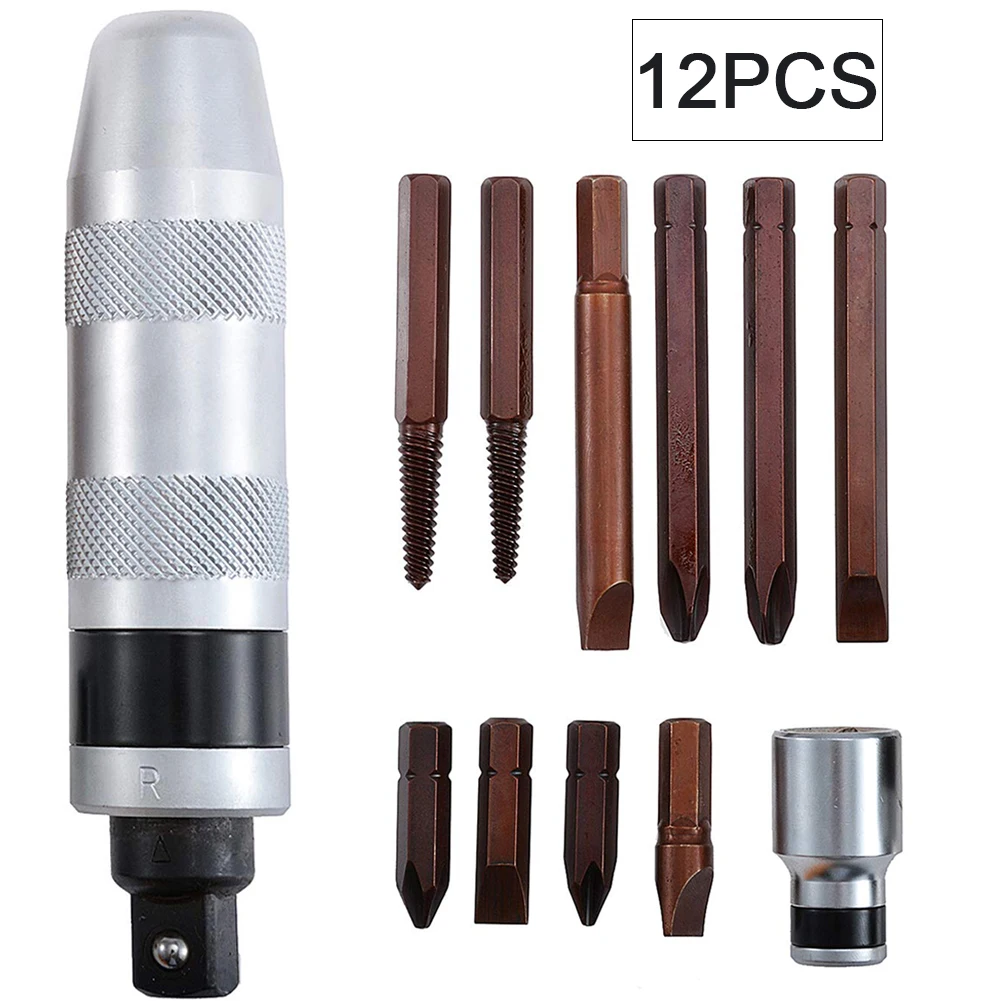 

12pcs Flat Extractor Professional Impact Driver Bits Practical Socket Kit Electric Hand Tool Screw Screwdriver Set Drill