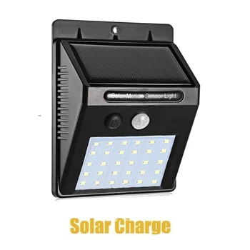 

1-4pcs 30 LEDs Solar Lamp Garden Motion Sensor Light Solar Panel Power Lights Outdoor Waterproof Separate Street Path Security W