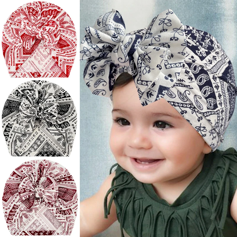 Turban Caps Baby Girl Headwraps Hat Beanies Baby Girl Turban Hat