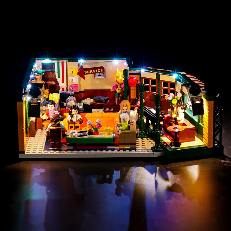 Building Blocks Model Lightailing Light Set for NOT Included The Model Led Light kit Compatible with Lego 21319 Ideas Friends The Television Series Central Perk 