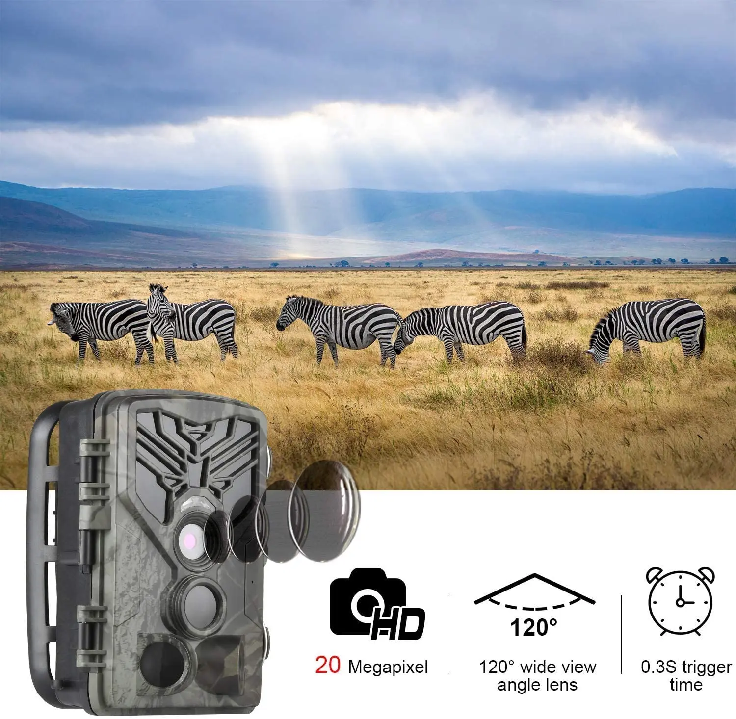 1080P 20MP HD Hunting Wildlife Camera Scouting Trail Cameras Wild Photo Traps PIR Motion Night Vision HC810A Cam Surveillance