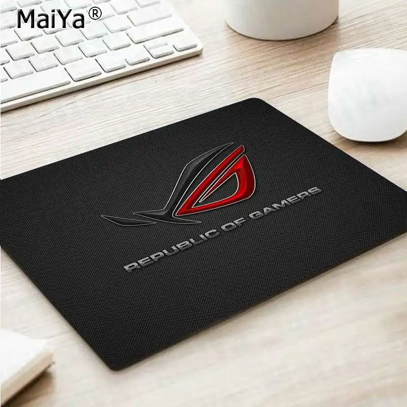 Maiya Высокое качество ASUS запирающийся край коврик для мыши большой коврик для мыши клавиатуры коврик - Цвет: Not Lock Edge25x29cm