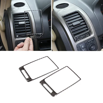

For Honda CRV 2007 2008 2009 2010 2011 Car Carbon Fiber Dashboard Side Air Condition Air Outlet Vent Cover Trim