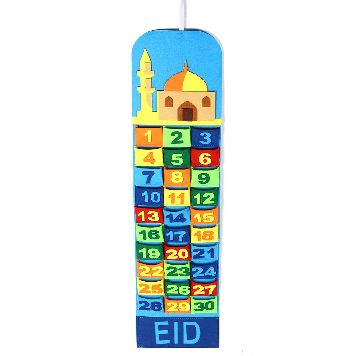 Рамадан Войлок Рамадан ИД Мубарак Карим настенный подвесной пронумерованный обратный отсчет расписание календари вечерние украшения для дома