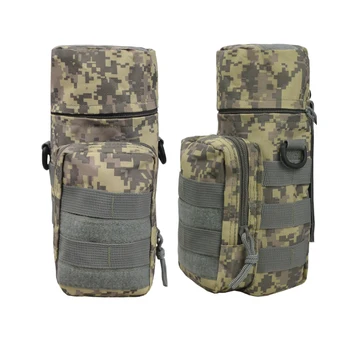 

Outdoors Water Bottle Pouch Tactical Gear Kettle Waist Shoulder Bag for Army Fans Climbing Hiking Camping
