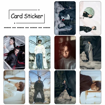

CHEN QING LING Xiao Zhan Wang Yibo Crystal Card Sticker THE UNTAMED Wei WuXian Lan WangJi Card Sticker 10pcs/set Fans Collection