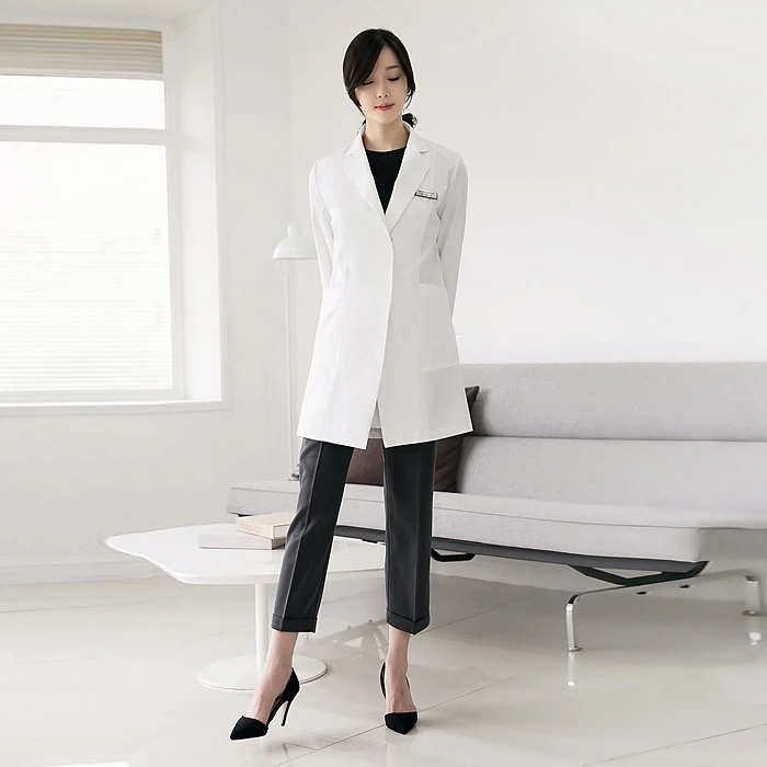 Hanban Beauty And Plastic Hospital Doctor's Clothes White Coat Beauty Salon Embroiderer Skin Management Center Doctor's Clothes