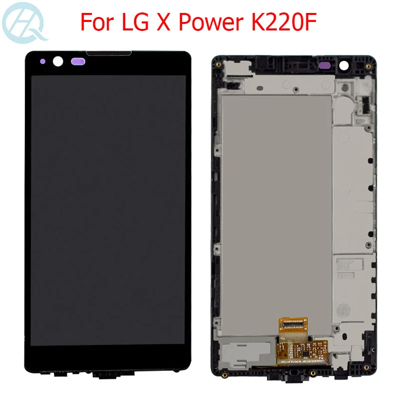 Оригинальный ЖК дисплей 5 3 &quotдля LG X Power с рамкой сенсорный экран K220 K220DS F750K LS755 X3 K210 US610 K450 дисплей|Экраны для