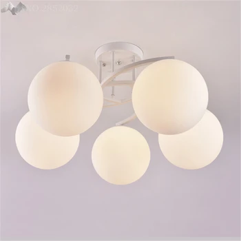 

Modern Simple round glass Led ceiling lights plafond lamp for home living room lights ceiling light fixture bedroom lamps