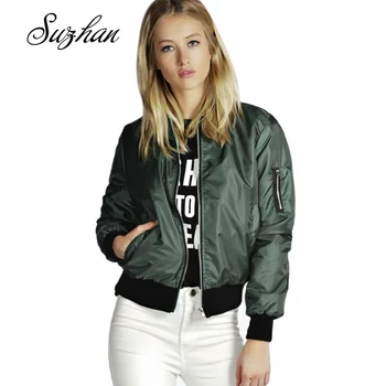 

Suzhan Fashion Windbreaker Jacket Women Summer Coats Long Sleeve Basic Jackets Bomber Thin Women's Jacket Female Jackets Outwear