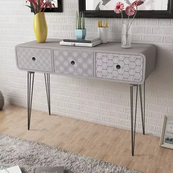 

VidaXL Nightstand With 3 Drawer Rectangular Sturdy And Durable For Displaying Decorative Objects Photo Frames Even Potted Plants