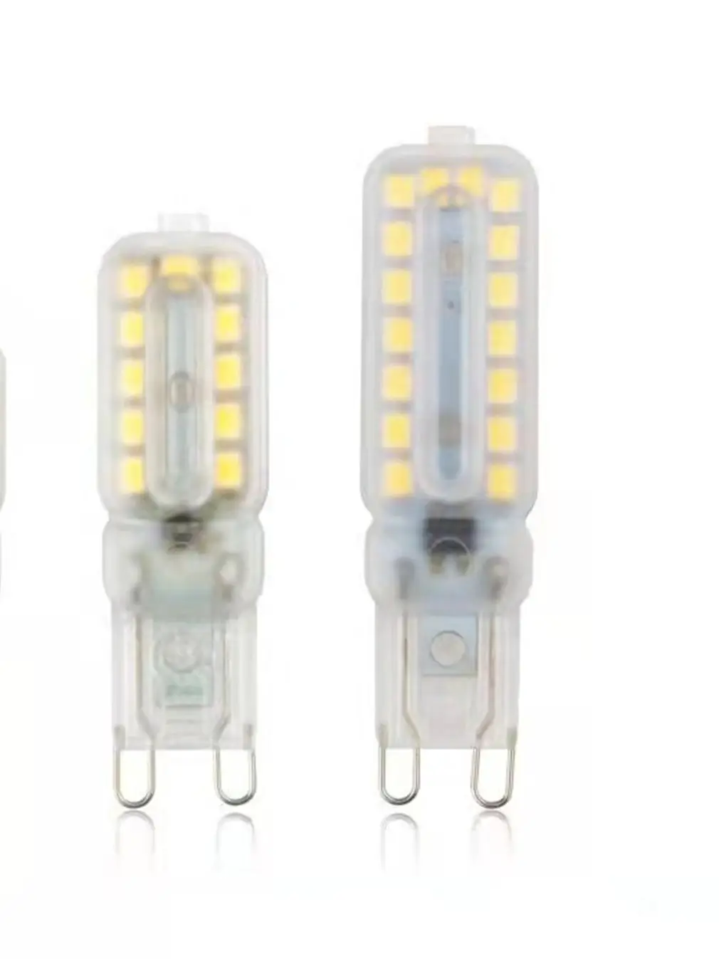 조광 가능한 AC 220V LED 램프, SMD2835 스포트라이트 샹들리에 조명 교체, 할로겐 램프, 3W, 5W, G9 전구, 20W, 30W, 10 개