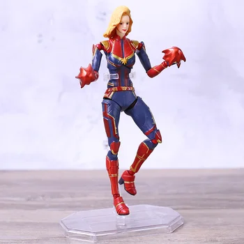 

Revoltech Captain Marvel Carol Danvers PVC Action Figure Collectible Model Toys Dolls Gift