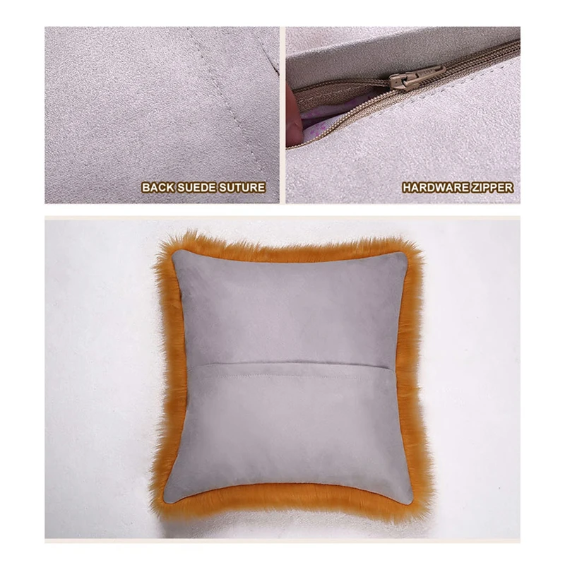 45x45 наволочка см мягкая меховая плюшевая искусственная шерстяная подушка чехлы для домашней комнаты Европейская классическая наволочка плюшевая