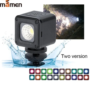 

MAMEN Waterproof LED Video Studio Light Dimmable Photography Lighting On Camera For Drones DJI Osmo Pocket GoPro Osmo Action